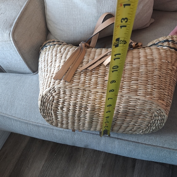 Ulla Johnson Tan and Black Woven Tote - Picture 3 of 11